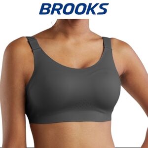 Brooks Running Scoopback 2.0 Sports Bra – Asphalt, Size 40DD/E